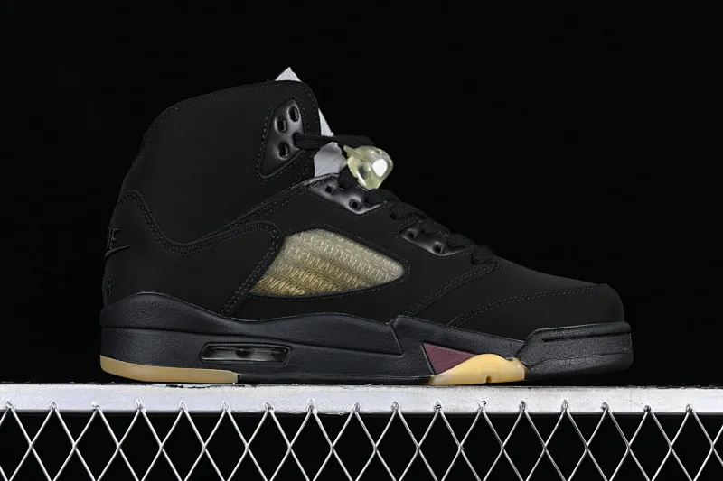 All categories Air Jordan Jordan series basketball shoes Air Jordan 5 A Ma Maniér x Air Jordan 5 Low AJ5 Joe 5 joint model suede black FD1330-001